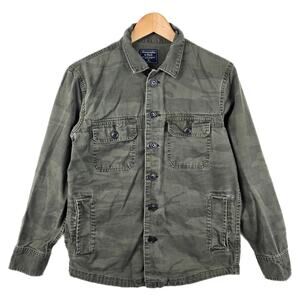 Abercrombie & Fitch Y2K Vintage Camo Utility Lightweight Military Jacket Sz XS